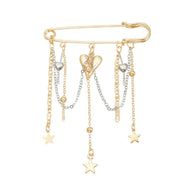 Celestial Bear Brooch | Functional Lapel Pin for Suits