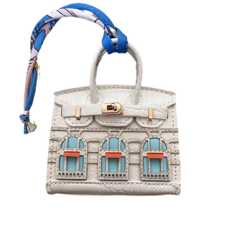 Pu Mini House Backpack Charm JXX19