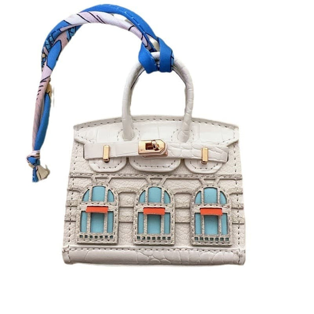 Pu Mini House Backpack Charm JXX19