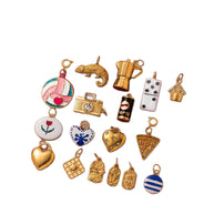 Charming Camera Heart Shoe Trinket 18K Gold JX26041259GK