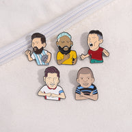 Manchester United Pin | Cartoon Soccer Brooch | Team Badge