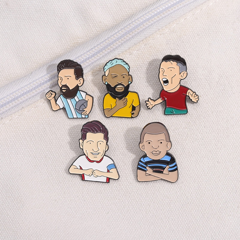 Manchester United Pin | Cartoon Soccer Brooch | Team Badge