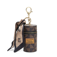 Lipstick Bag Keychain | Mini Cylinr Pouch | PVC Wallet
