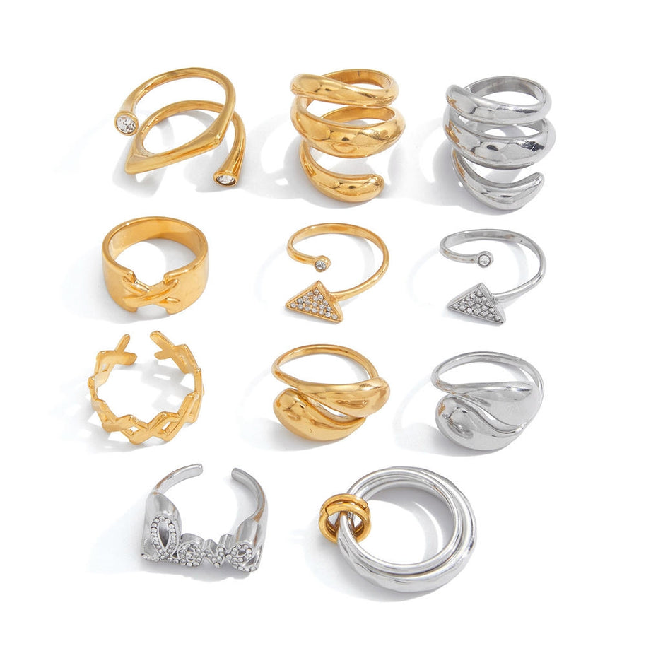 Stainless Steel Ring | Non-Tarnish Luxury | Women's Gift