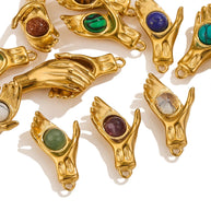 DIY Natural Stone Pendant Necklace Bracelet Charm JXCY2097