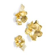 French Retro Pearl Flower Hair Comb JJMFZ-377