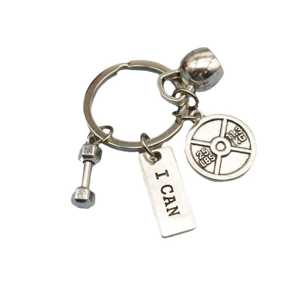 Dumbbell Keychain | Gym Fitne Charm | Classical Couple Gift