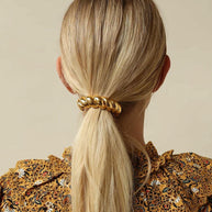 Metal Hair Tie Ponytail Holder Elastic JXH2403005