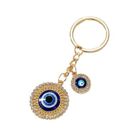Evil Eye Keychain | Geometric Heart Charm | Vintage