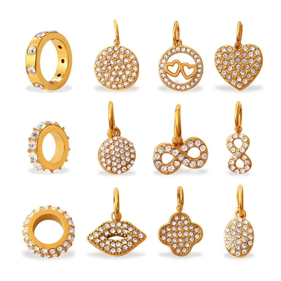 Premium Gold Plated Pendant Necklace Earring Jewelry Charm