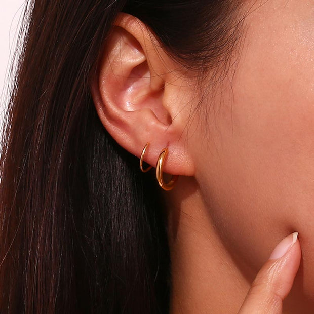 Twisted Double Layer Earring