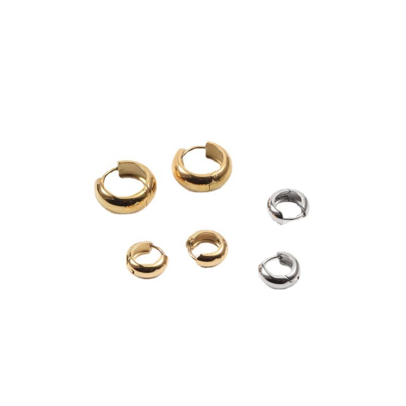 Bold Tube Hoop Earring JAE576