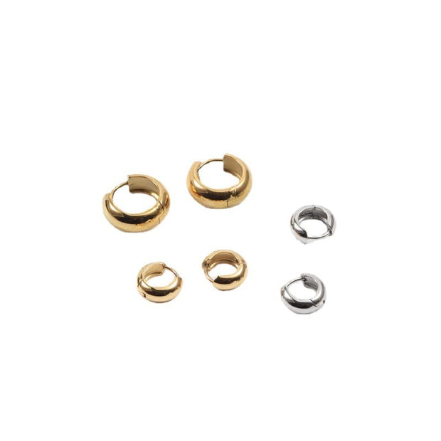 Bold Tube Hoop Earring JAE576