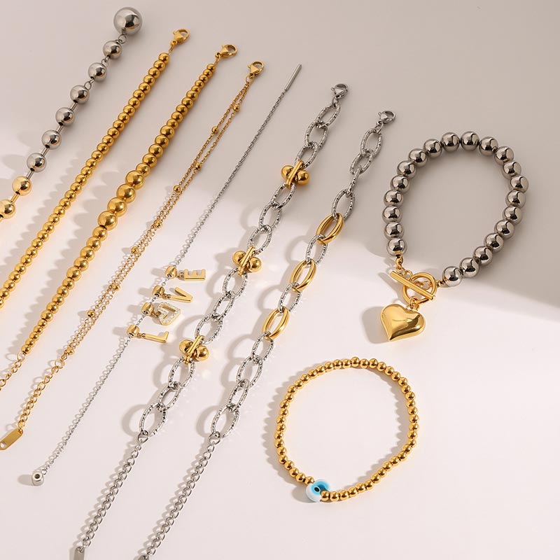 Evil Eye Ball Chain Bracelet