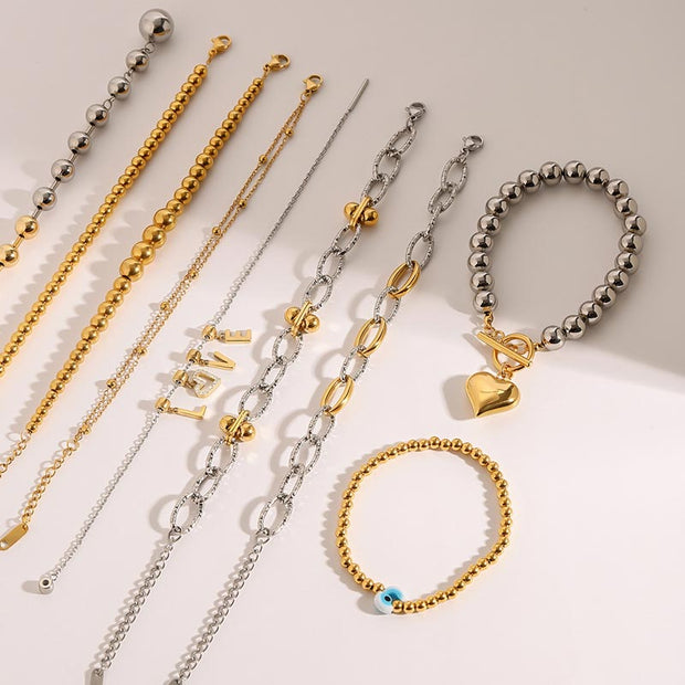 Evil Eye Ball Chain Bracelet