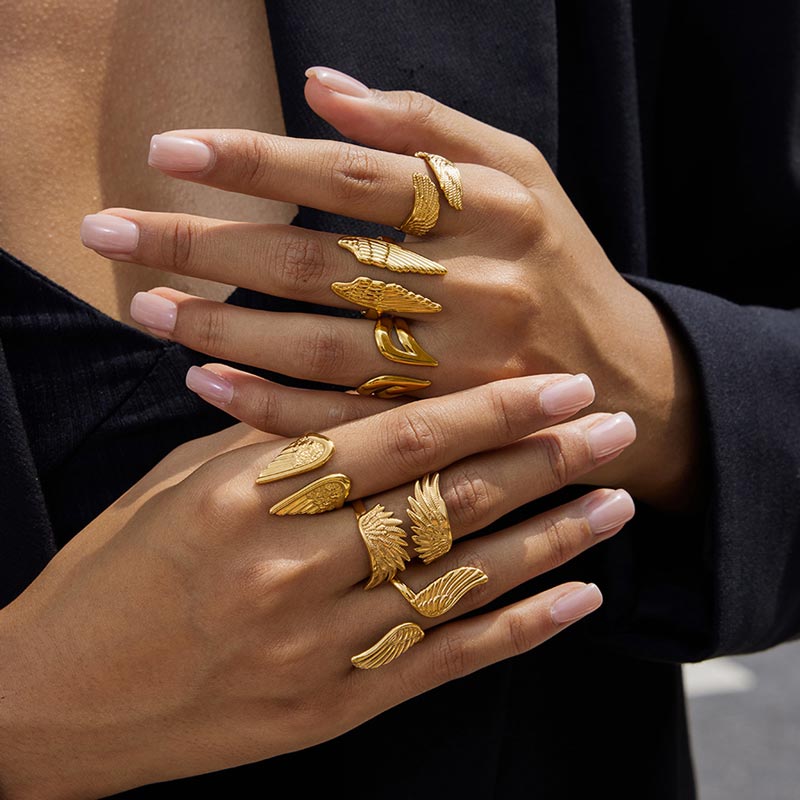 Wing Open Ring