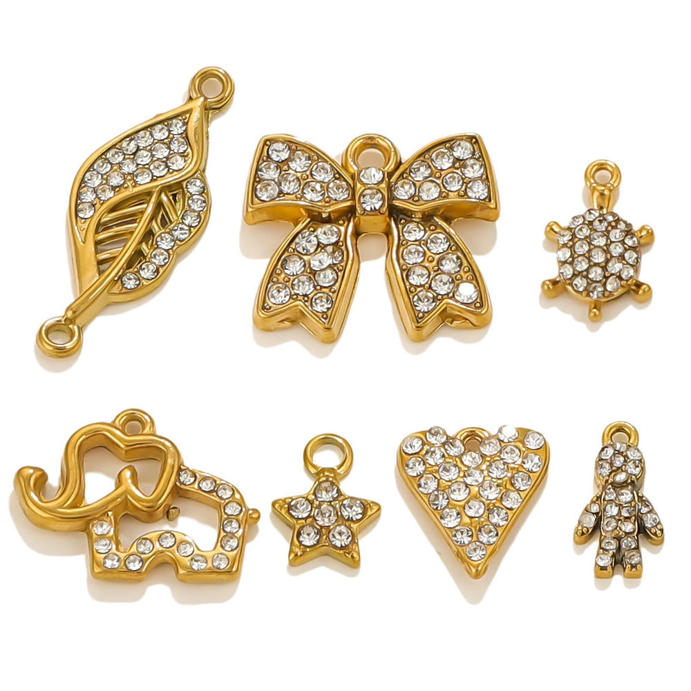 New Trendy Butterfly Pendant Full CZ Sparkling JXCY2283