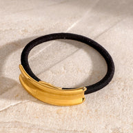 Stainless Steel Hair Tie Ponytail Elastic JXHW2407037