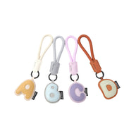 Letter Keychain | Leather Alphabet Charm | Dopamine Style