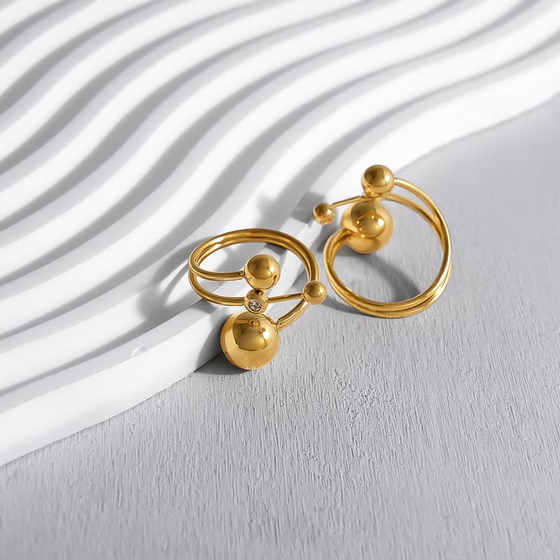 Geometric Ball Open Ring JSR020010