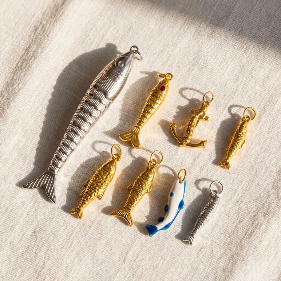 18K Gold Shoe Charm Stainless Steel DIY JX26041237GK