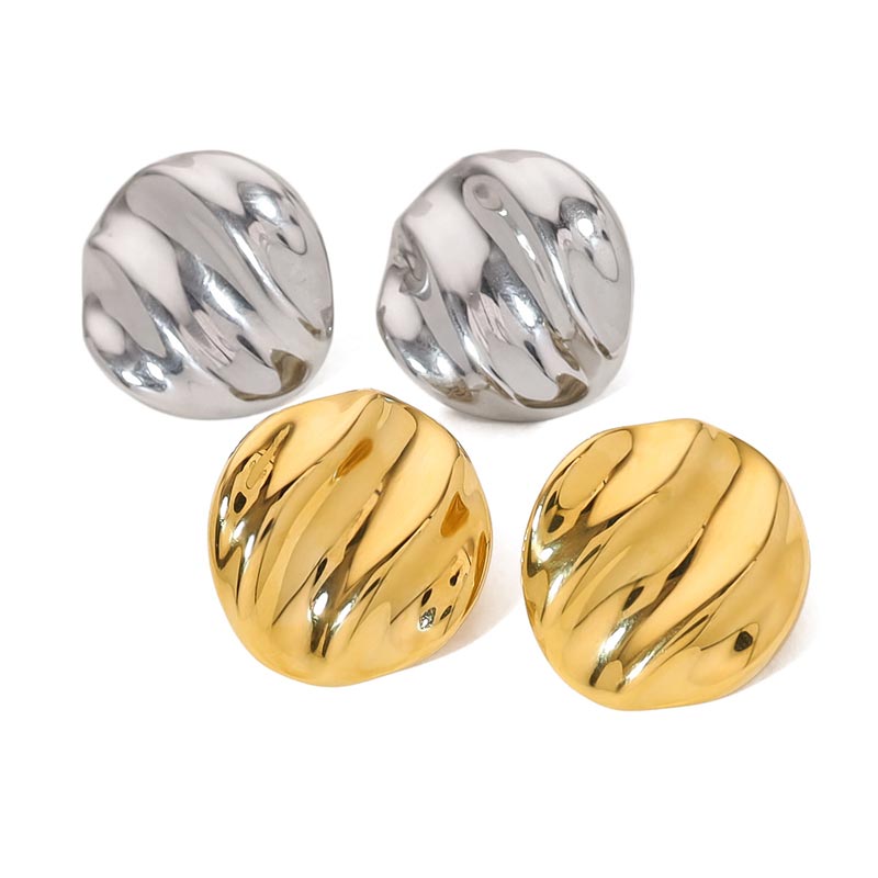 Ripple Stud Earring JSE010007