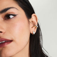 Two Tone Earring Cuff JAN5012