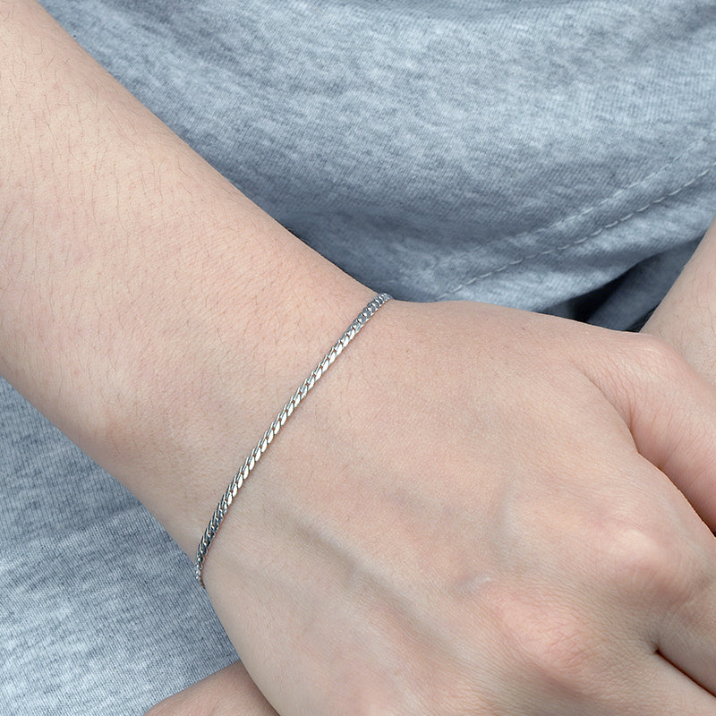 1.8mm Serpentine Chain Bracelet
