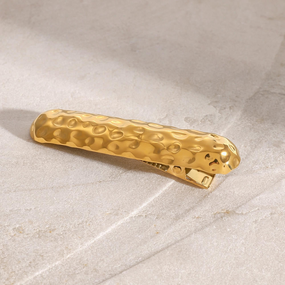 Hammered Hair Clip Side Barrette Clip JXHW2407041