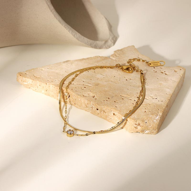 CZ Two Layer Bracelet