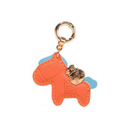 Money Horse Charm | Handmade Leather Bag & Car Keychain