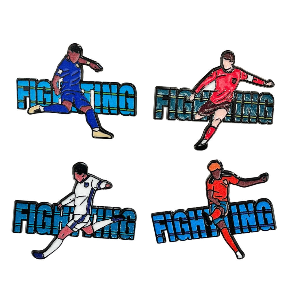 Football Player Pin | Sports Enamel Badge | Backpack cor