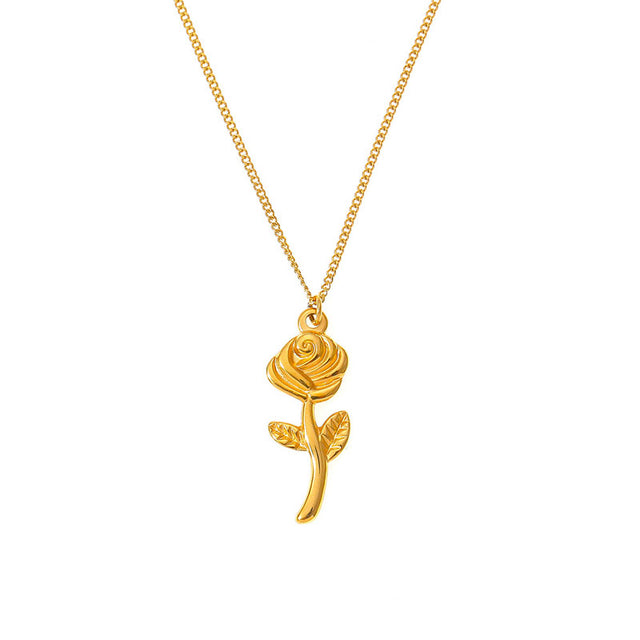 Rose Pendant Necklace