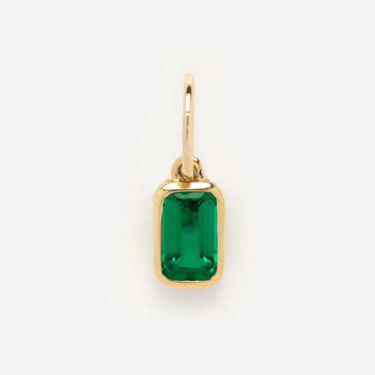 Square Shape 12 Birthstones Pendant Colorful Zircon DIY Charm