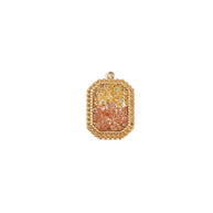 Minimalist Heart Shape Pendant Steel 14K Gold Plated Women