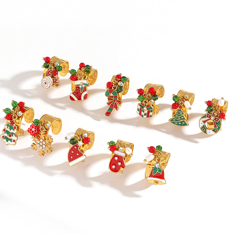 11 Style Christmas Ring JXQ09962-JXQ09972