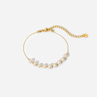 Pearl Half Chain Bracelet