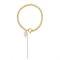 Pearl Rolo Chain Bracelet