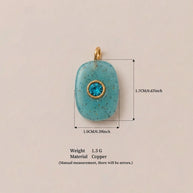 Glass Zircon DIY Pendants Dopamine Colorful Birthstone Charm