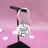 Fishing Keychain | Fish Hook Pendant | Angler Gift