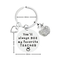Apple Keychain | Teacher Graduation Gift | European Style