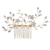Pearl Flower Bridal Hair Comb |  Wedding Hair Accessory