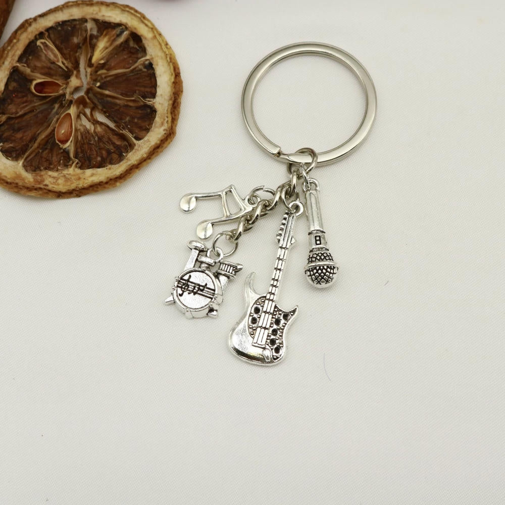 Guitar Keychain | Music Instrument Charm | Rock Gift