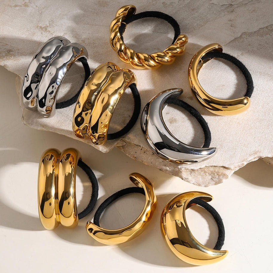 Stainless Steel Hair Tie Ins Style Ponytail JX Hot001