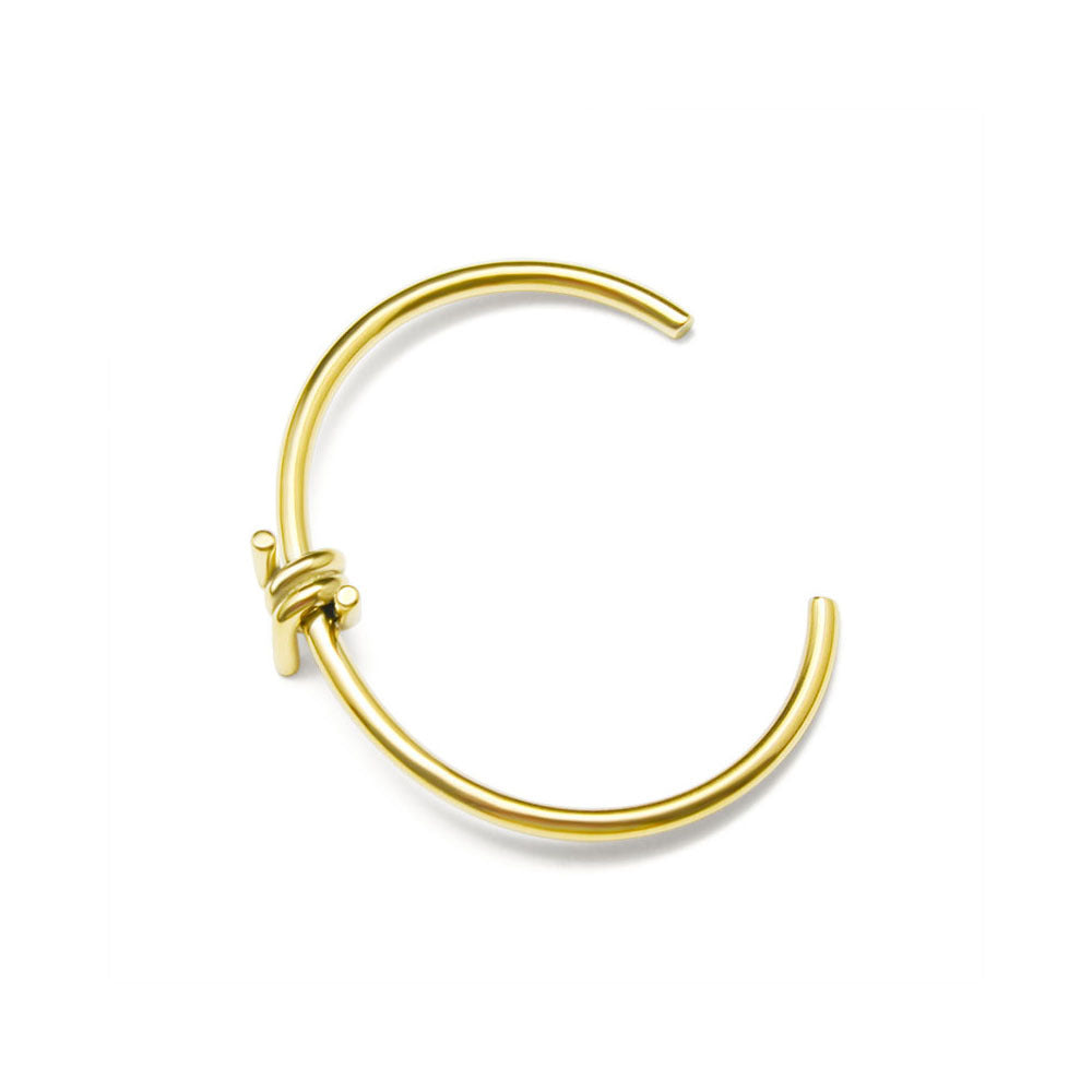 Twisted Knot Open Bangle JLB1017
