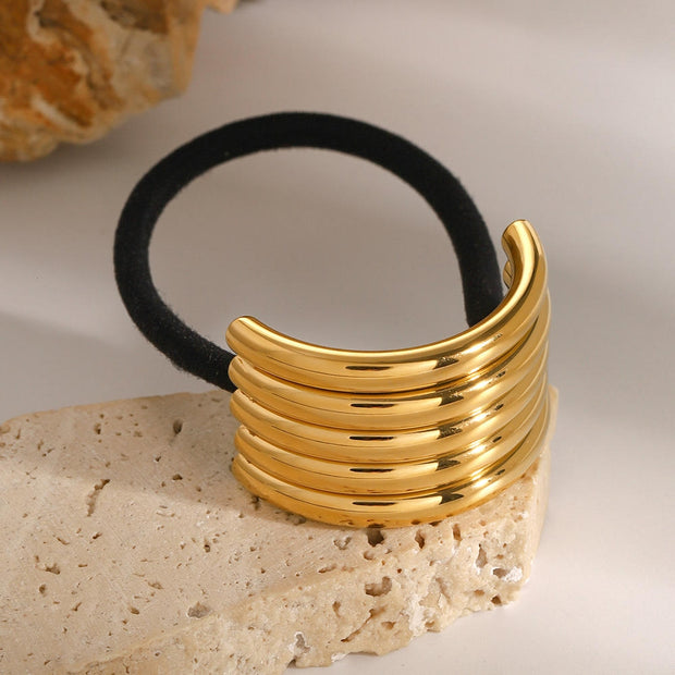 Stainless Steel Hair Tie Ponytail Band JXHW2407021