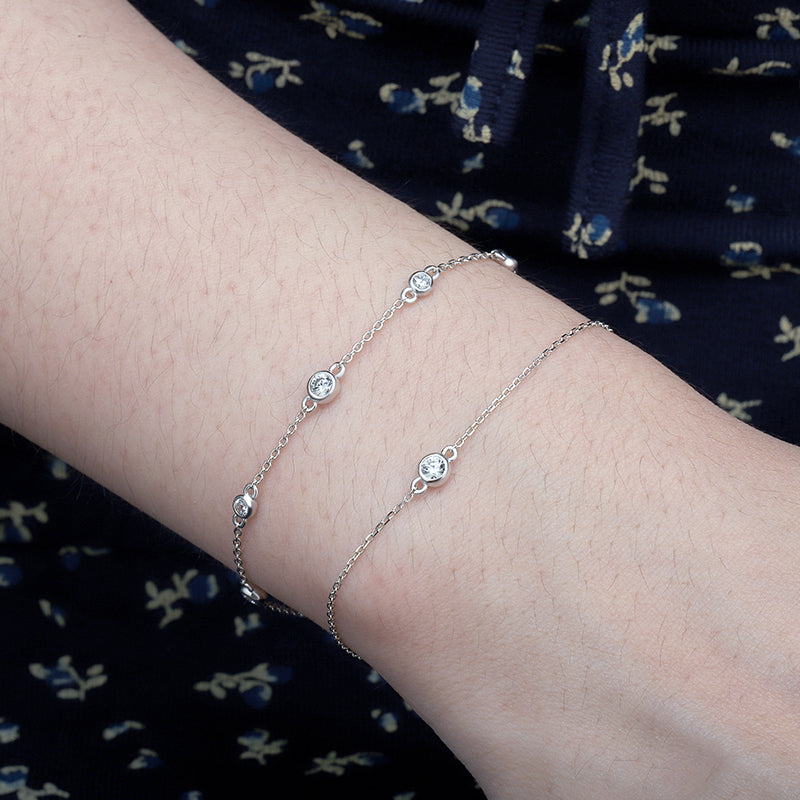 CZ Station Bracelet