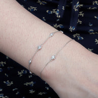 CZ Station Bracelet