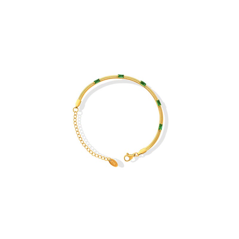 CZ Snake Chain Bracelet