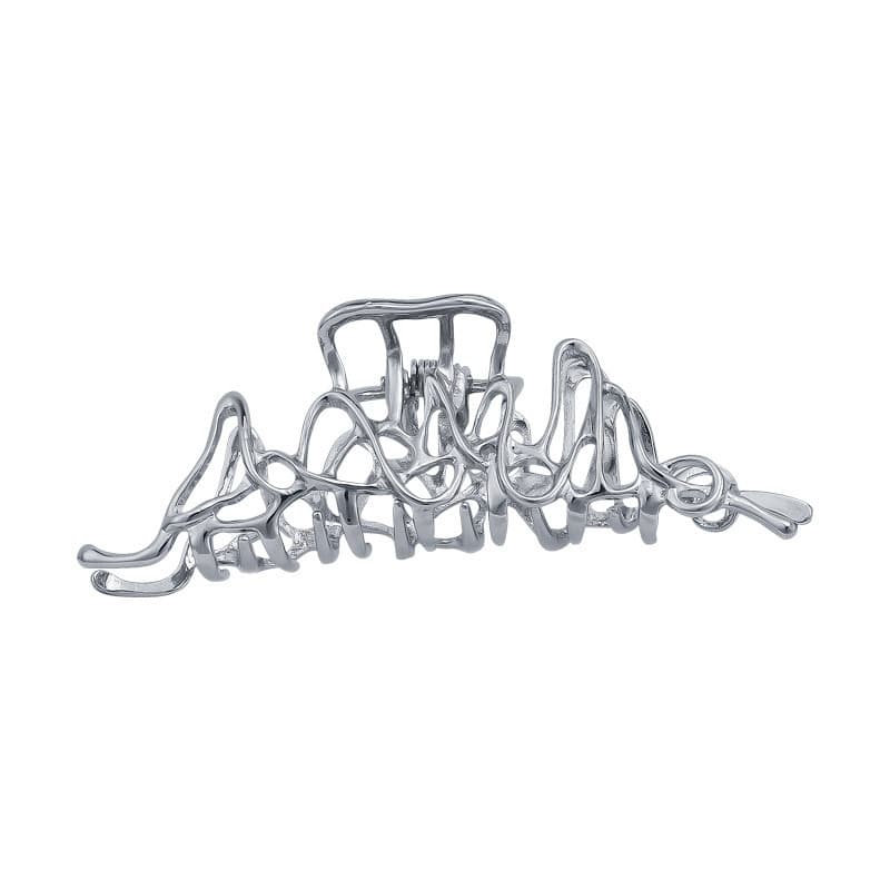 Large Silver Metal Claw Clip JSC624